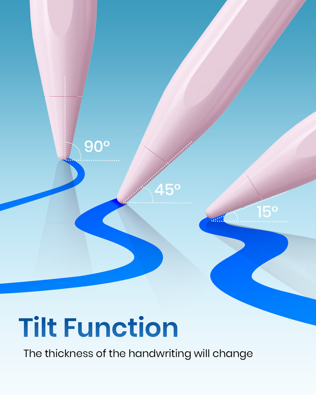 Stylus Pen for iPad(2018-2025)-2X Faster Charge with Tilt Sensitivity & Palm Rejection for iPad 11/10/9/8/7/6th Gen, Air 7/6/5/4/3/M3/M2, Pro 13"/12.9"/11"/M4, Mini 7/6/5th,Pink