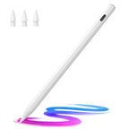 Stylus Pen for iPad(2018-2025)-13 Mins Fast Charge with Tilt Sensitivity & Palm Rejection for iPad 11/10/9/8/7/6th Gen, Air 7/6/5/4/3/M3/M2, Pro 13"/12.9"/11"/M4, Mini 7/6/5th,White