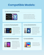 Stylus Pen for iPad(2018-2025)-2X Faster Charge with Tilt Sensitivity & Palm Rejection for iPad 11/10/9/8/7/6th Gen, Air 7/6/5/4/3/M3/M2, Pro 13"/12.9"/11"/M4, Mini 7/6/5th,Pink