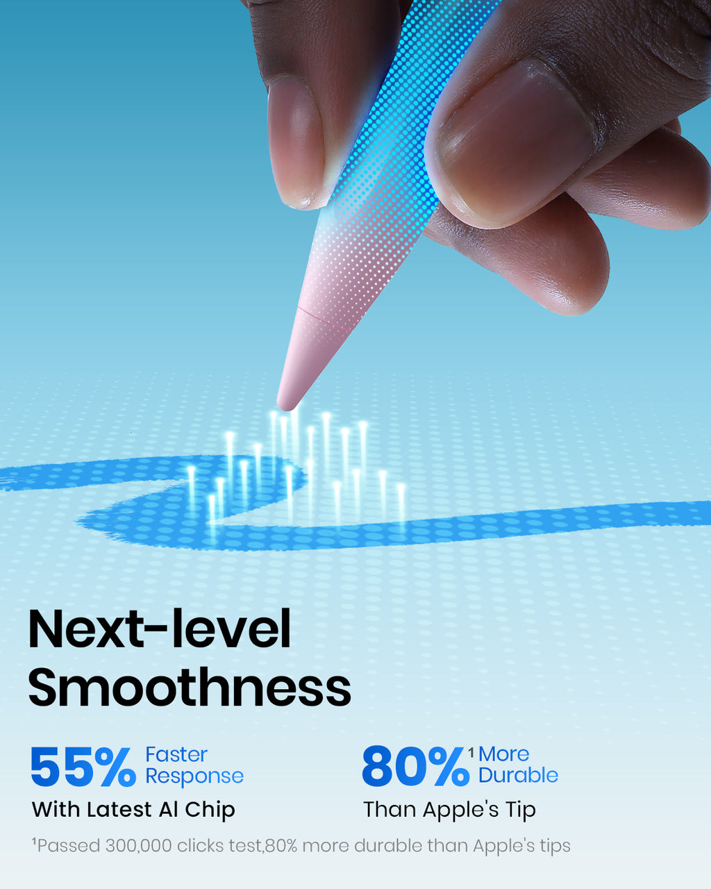 Stylus Pen for iPad(2018-2025)-2X Faster Charge with Tilt Sensitivity & Palm Rejection for iPad 11/10/9/8/7/6th Gen, Air 7/6/5/4/3/M3/M2, Pro 13"/12.9"/11"/M4, Mini 7/6/5th,Pink