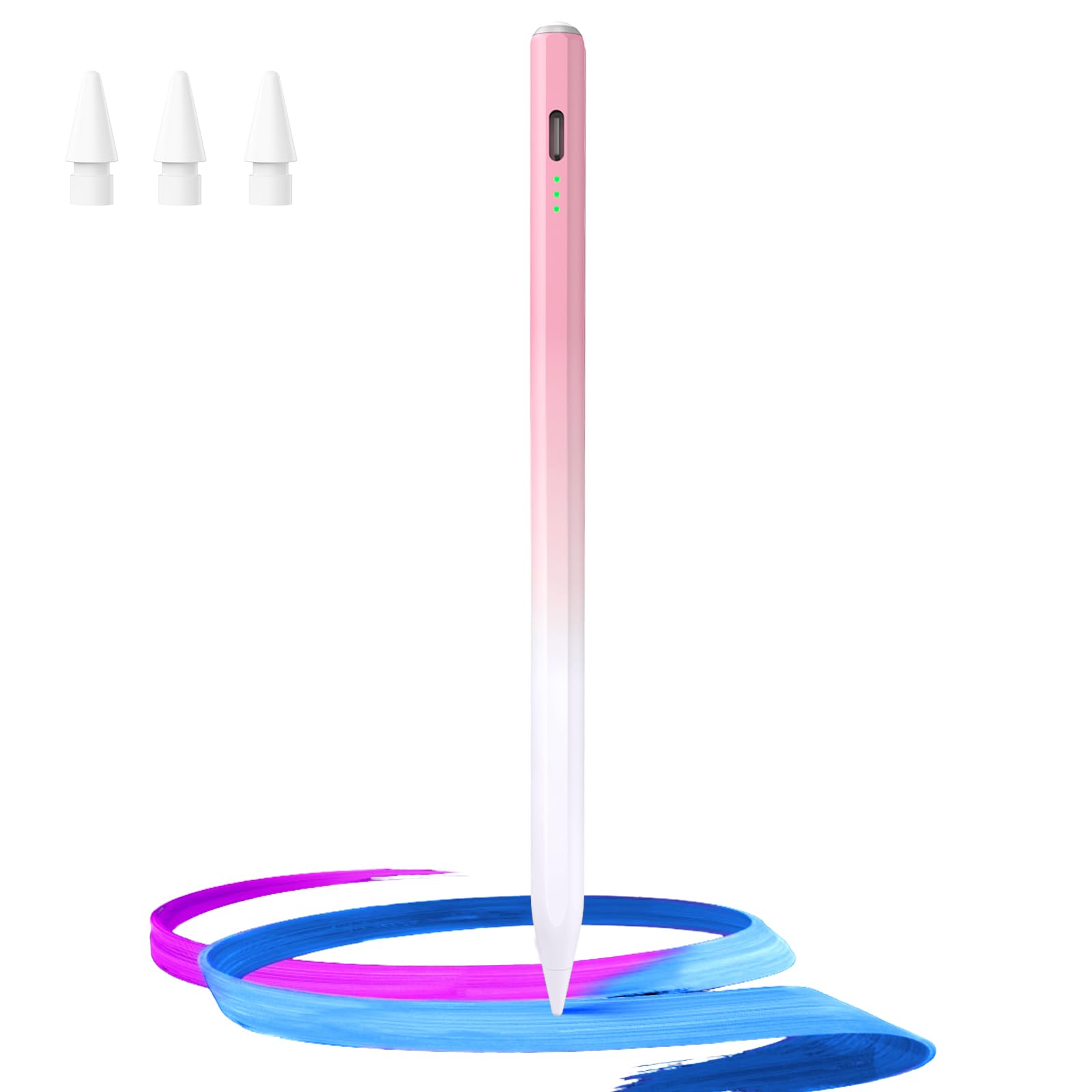 Stylus Pen for iPad(2018-2025)-13 Mins Fast Charge with Tilt Sensitivity & 11 colors