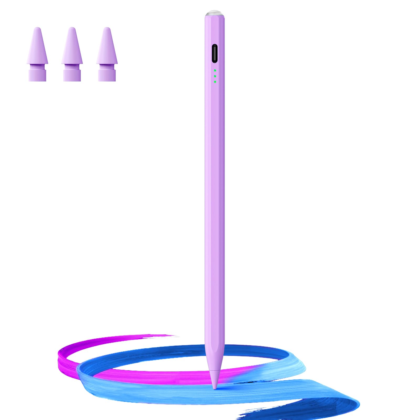 Stylus Pen for iPad(2018-2025)-13 Mins Fast Charge with Tilt Sensitivity & 11 colors