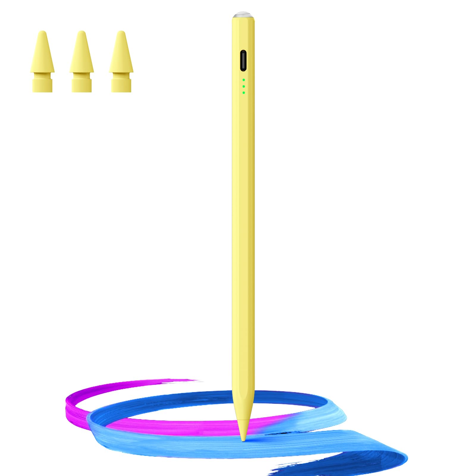 Stylus Pen for iPad(2018-2025)-13 Mins Fast Charge with Tilt Sensitivity & 11 colors