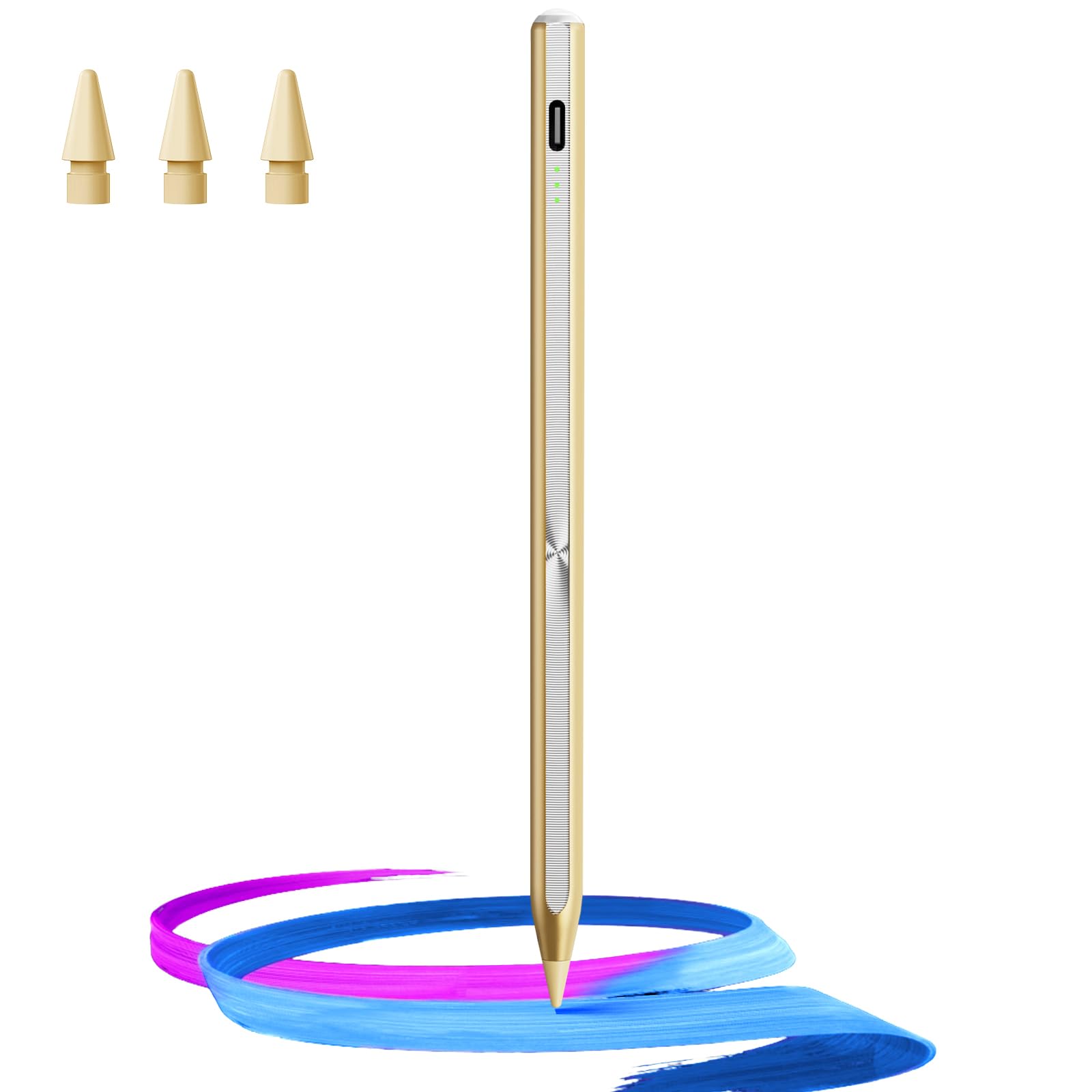 Stylus Pen for iPad(2018-2025)-13 Mins Fast Charge with Tilt Sensitivity & 11 colors