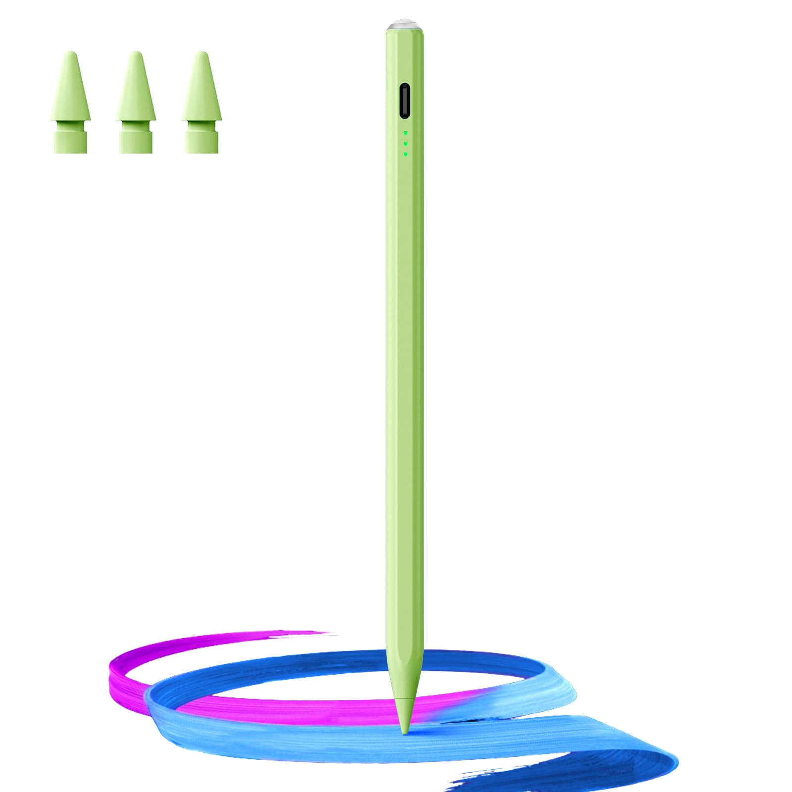 Stylus Pen for iPad(2018-2025)-13 Mins Fast Charge with Tilt Sensitivity & 11 colors