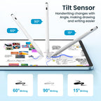 Stylus Pen for iPad(2025-2018),13 mins Fast Charge Pencil with Tilt Sensitivity, White & Blue